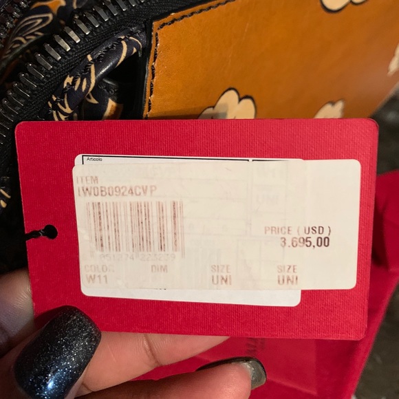 Valentino mime runway printed Hobo NWT $3695 - Picture 10 of 14